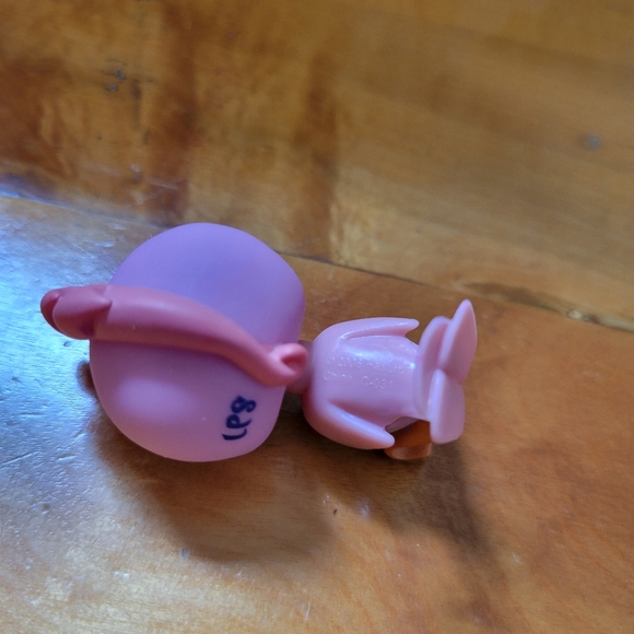 Littlest Pet Shop LPS #1219 Cockatoo Bird Pink Green Blue Eyes 2006 - Picture 9 of 13